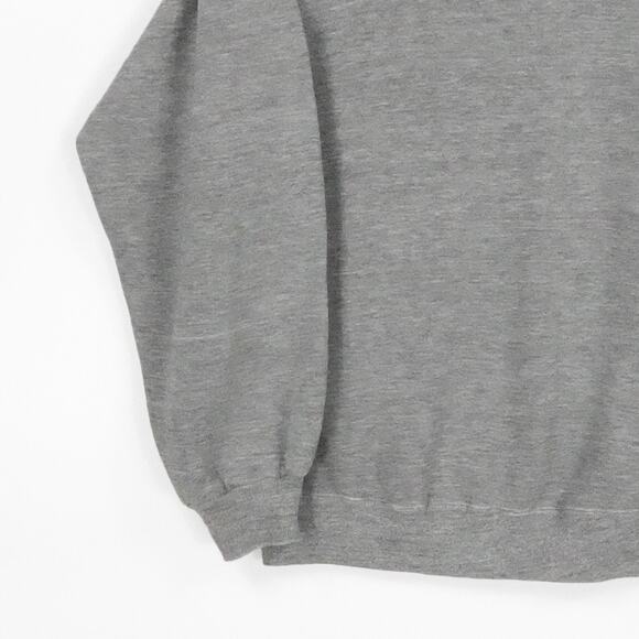 Vintage Jerzees Sweater Mens XL Gray Crewneck Pullover Made USA Raglan 80s 90s - Picture 7 of 15